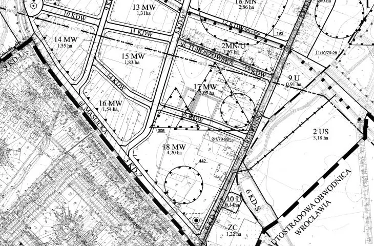 Drawing of the local development plan