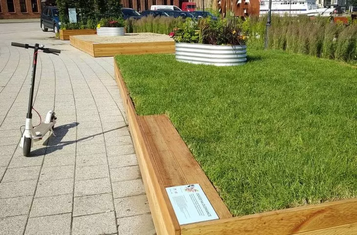 Ogród pop-up na Ołowiance, Gdańsk, projekt: Joanna Paniec