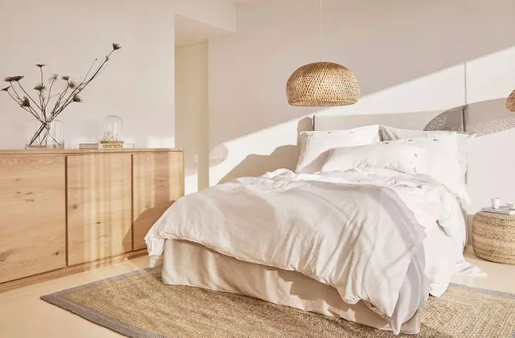 Bedroom in minimalist style 