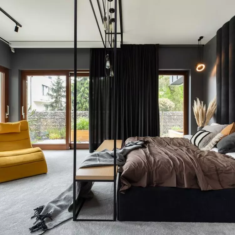 Yellow chaise longue