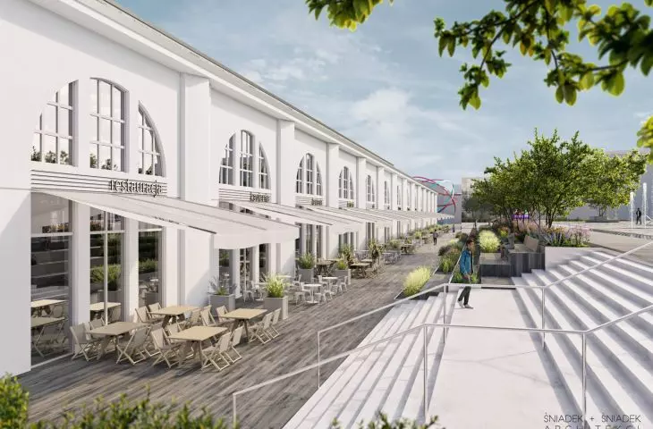 PWK plaza design, visualization, 