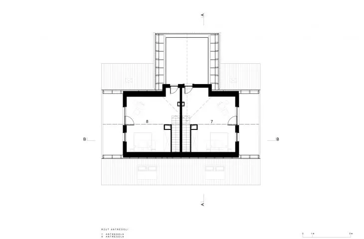 Mezzanine floor plan Building B