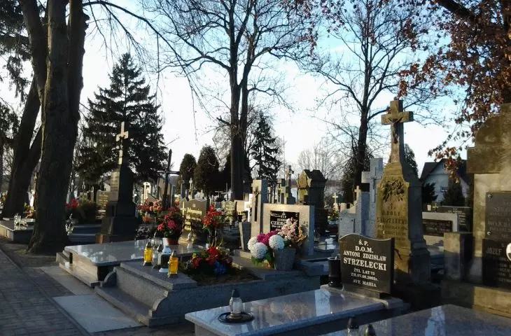 An example of the surroundings of a Polish cemetery