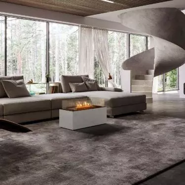 Bio-fireplace suits modern style interiors