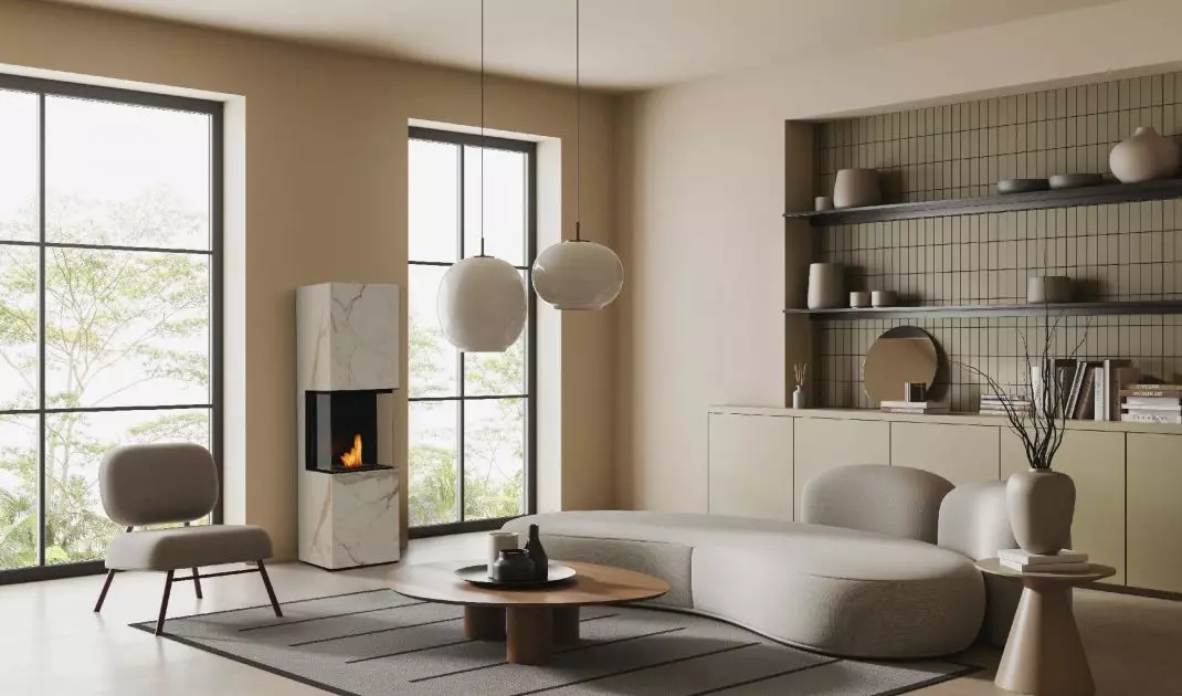A bio-fireplace is an eco-friendly alternative to a traditional hearth