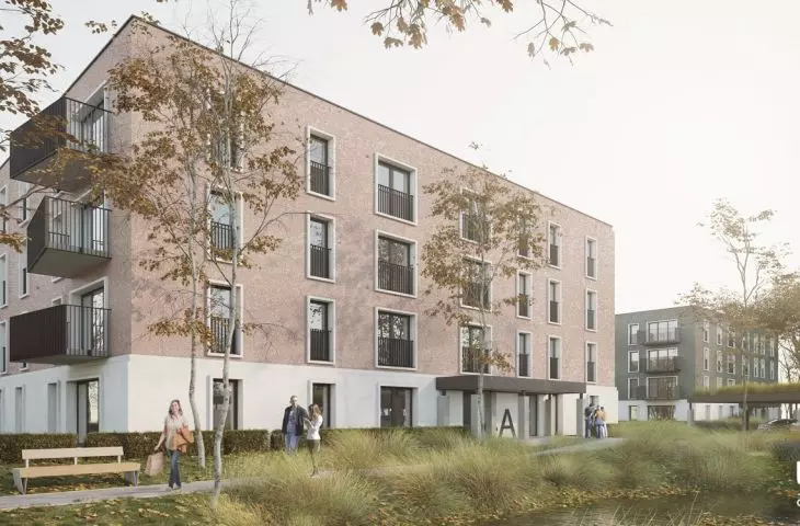Budynki TBS, Kalisz, ul. Długosza, wizualizacja, proj. todos. architekci