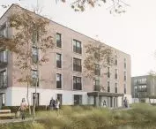 TBS buildings, Kalisz, Długosza Street, visualization, proj. todos. architekci