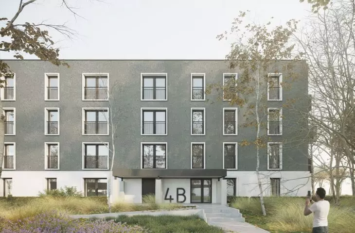 TBS buildings, Kalisz, Długosza Street, visualization, proj. todos. architekci