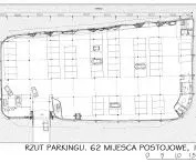 Projekt „Hilly Kindergarten”, rzut parkingu