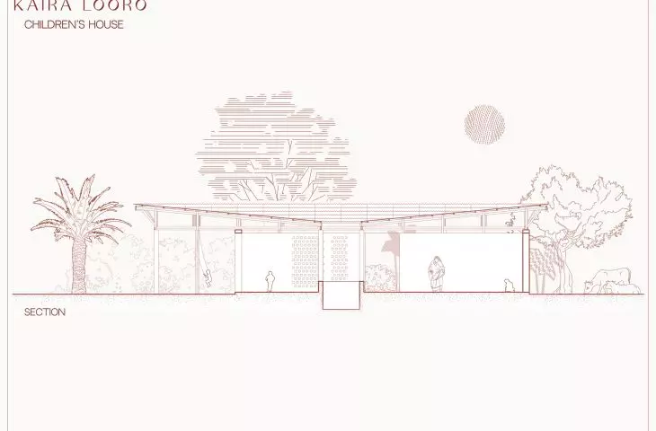 Senegal Children's Home project, cross section 