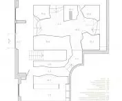 Gravity store project, first floor plan