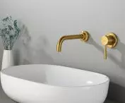 fixtures, brushed gold matt 