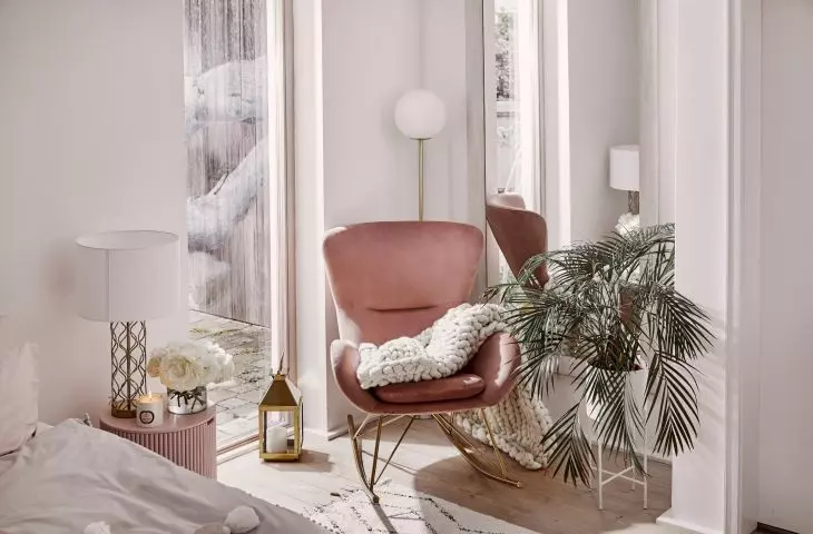 Reading corner in the bedroom