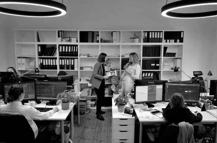 interior of the studio in Sopot