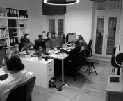 interior of the studio in Sopot