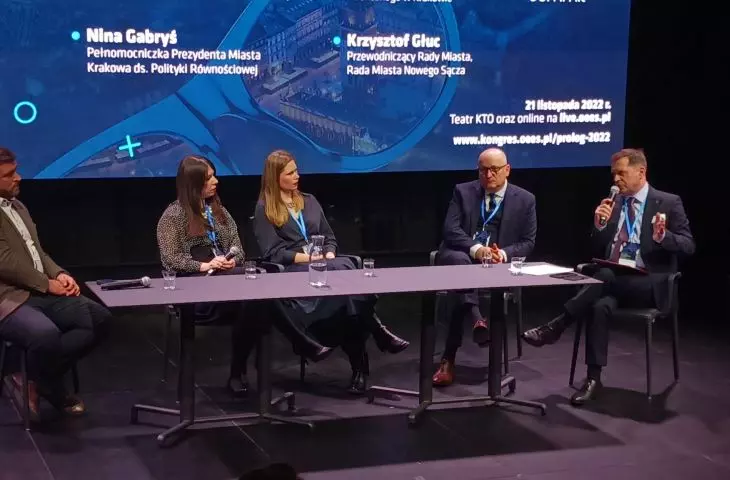 From left: Łukasz Franek, Nina Gabryś, Ewa Całus, Krzysztof Głuc, Stanisław Mazur