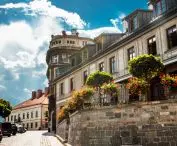 Podcienie Street and the hill by the Sulkowski Castle