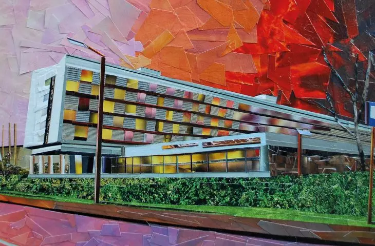 Hotel Cracovia z 1965 roku, razem z kinem Kijów jeden z najmłodszych zabytków Krakowa, proj.: Witold Cęckiewicz