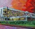 Hotel Cracovia z 1965 roku, razem z kinem Kijów jeden z najmłodszych zabytków Krakowa, proj.: Witold Cęckiewicz