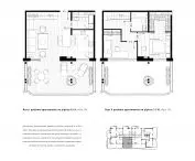 Projekt punktowca w Gdańsku, rzut apartamentu