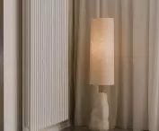 Detail in a cafe, a designer lamp