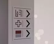 Visual information makes it easier to navigate the building