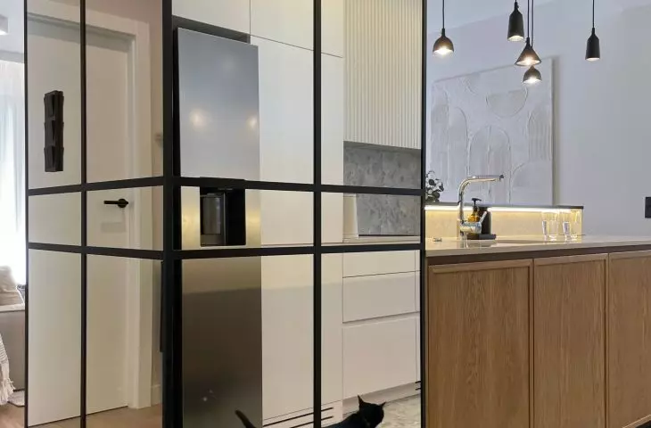 Mirror-covered shack