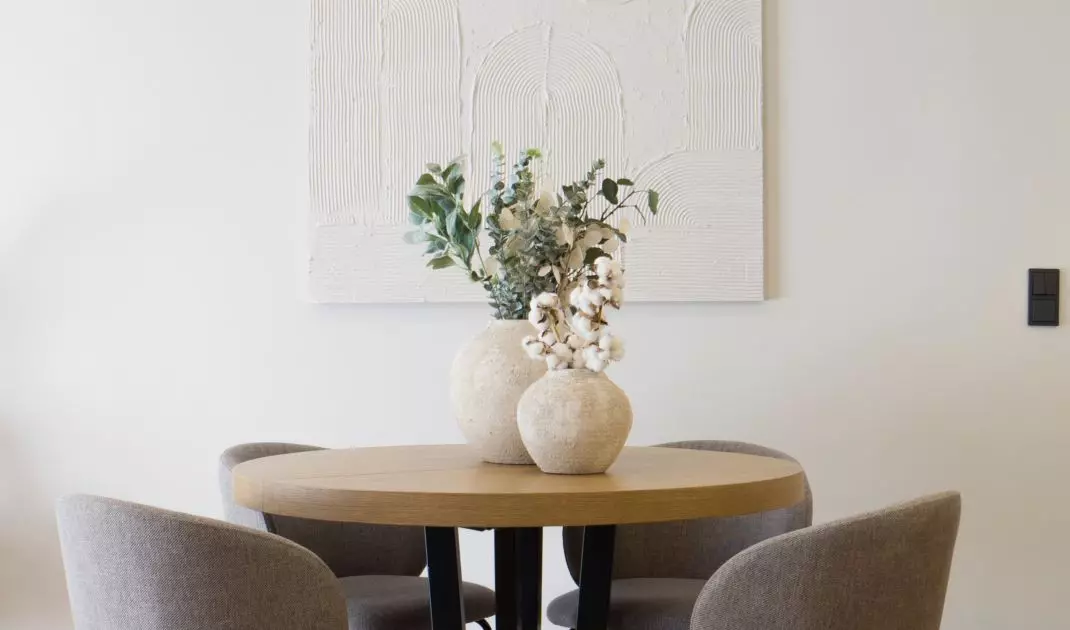 Table in the living area