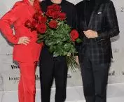 The Wodzyńskis - owners of the Tubądzin group - and designer Maciej Zień 