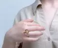 The pendant was made in nine-carat gold