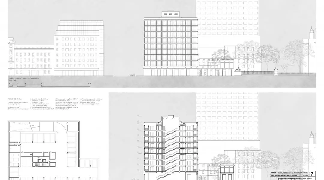 I Nagroda, „Architektura mieszkaniowa w obliczu zmian klimatu. Projekt budynku wielorodzinnego w Warszawie”