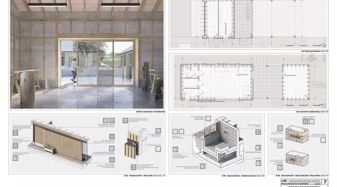 Wyróżnienie (ex aequo), „Funkcje detalu we współczesnej architekturze. Projekt domu mieszkalnego w strefie podmiejskiej”