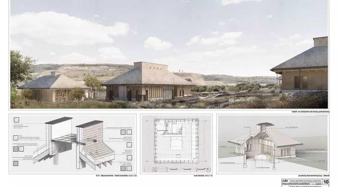 Wyróżnienie (ex aequo), „Funkcje detalu we współczesnej architekturze. Projekt domu mieszkalnego w strefie podmiejskiej”