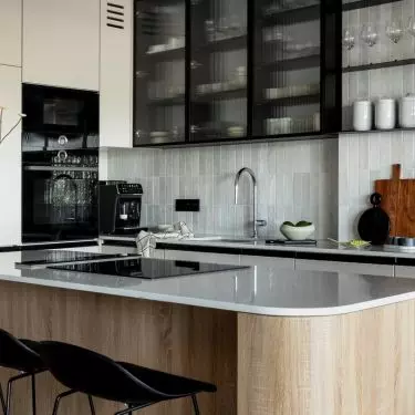 Island in the kitchen