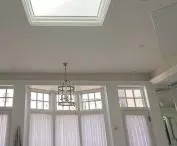 Windows on the terrace of a house in Chicago