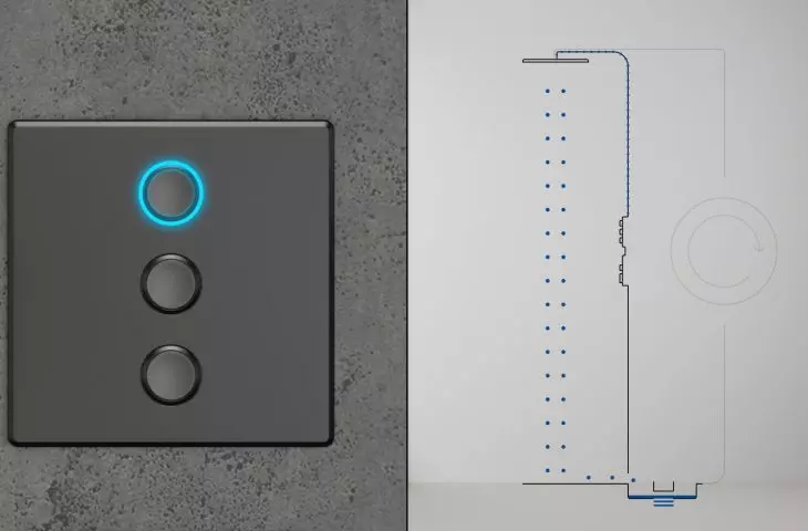Shower with water recycling function
