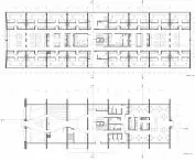 Project of a dormitory and youth center in the PTTK Tourist House in Plock, projection