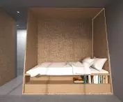 The author designed beds with a special form