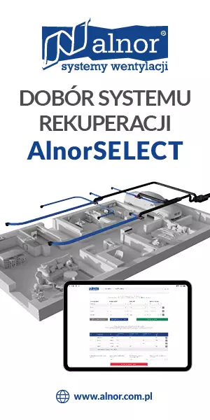 AlnorSELECT - Dobór (kalkulator) systemu rekuperacji