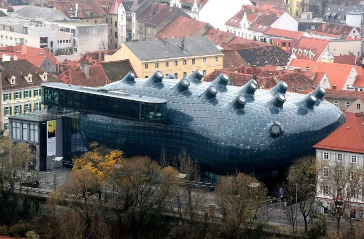 Kunsthaus Graz Fot. Marion Schneider & Christoph Aistleitner © Wikipedia Commons CC BY-SA 2.5 DEED